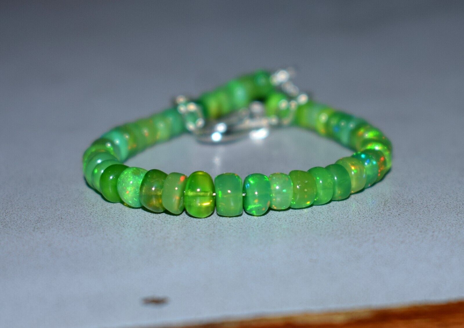 Green Ethopian Opal  Bracelet 5577
